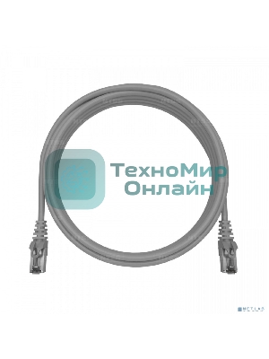 Патч-корд NTSS PREMIUM 2xRJ45/8P8C, T568B FTP CAT5e LSZH 1,5 метра, серый NTSS-PC-PM-FTP-RJ45-5e-1.5-LSZH-GY