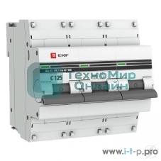 Выключатель автоматический модульный 3п C 100А 10кА ВА 47-100 PROxima EKF mcb47100-3-100C-pro