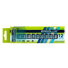 Батарея Ergolux Alkaline LR6 BP-12 AA 2800mAh (12шт) коробка