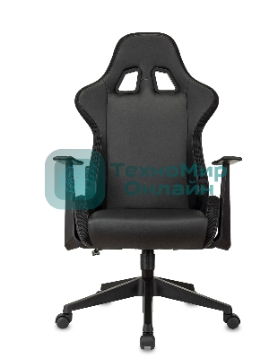 Кресло ZOMBIE GAME RGB черный, экокожа, 120 кг, подголовник, механизм качания