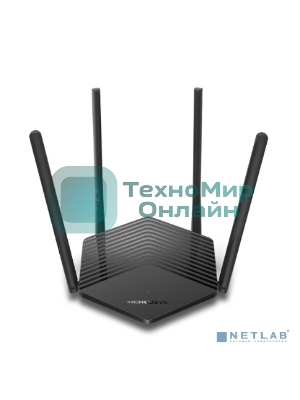 Двухдиапазонный роутер Mercusys MR1500X Wi-Fi 6 AX1500, до 300 Мбит/с на 2,4 ГГц + до 1201 Мбит/с на 5 ГГц