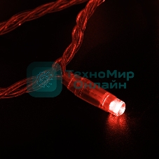 Гирлянда Neon-night Нить 10м, постоянное свечение, прозрачный ПВХ, 24В, Красный