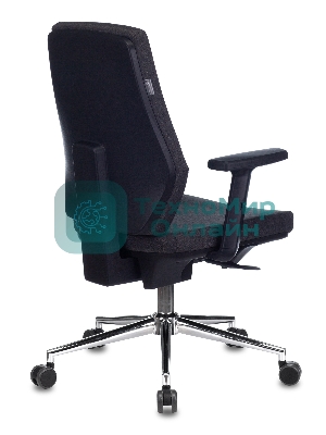 Кресло Бюрократ CH-545SL серый, экокожа, 120 кг, механизм качания