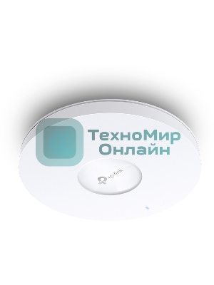Потолочная точка доступа TP-Link EAP653 AX3000 Ceiling Mount Dual-Band Wi-Fi 6 Access Point, 1 1Gbps RJ45 Port, 574Mbps at2.4 GHz + 2402 Mbps at 5 GHz, 802.3at POE, 2 Internal Antennas