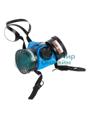 Полумаска изолирующая ИСТОК-300/400 со сменными комбинированными фильтрами А1Р1 Россия
