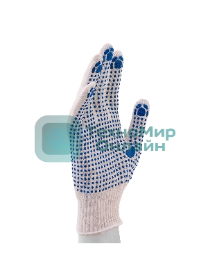 Перчатки трикотажные, с ПВХ точкой, 10 класс Россия