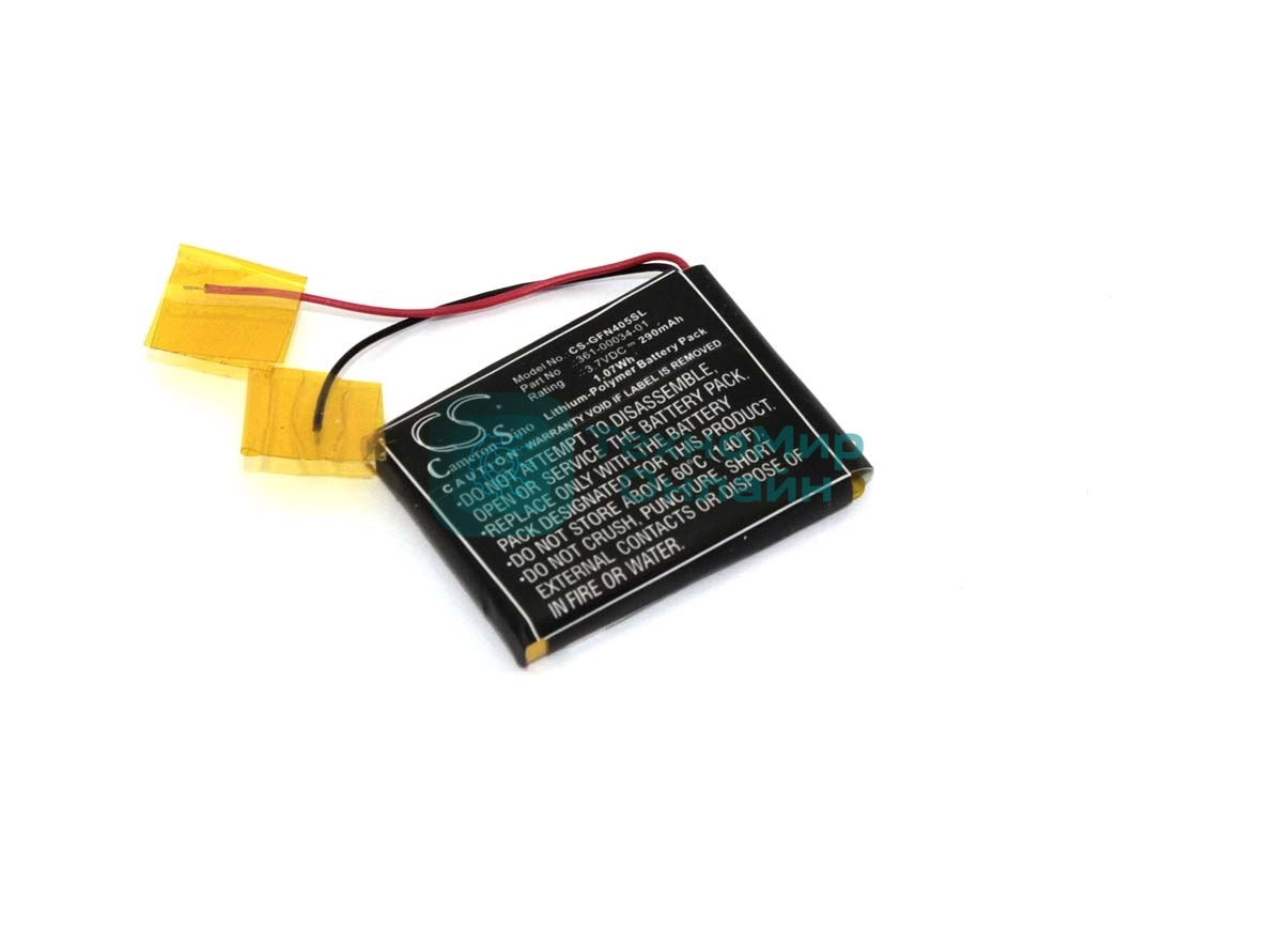 Аккумуляторная батарея CameronSino для Garmin Foretrex 401, 405, 405CX (CS-GFN405SL) 290 mAh