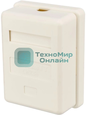 Розетка компьютерная Rexant 1-м ОП RJ45 CAT 5E бел.