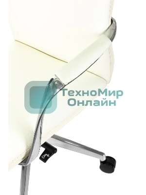 Кресло Бюрократ VEGA белый, кожа