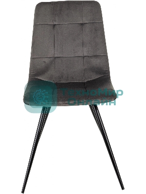 Стул для дома Бюрократ CH-K1_2 комплект 2 шт т. серый Holland 18 металл черный на ножках