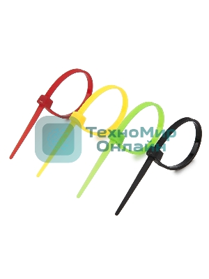 Стяжки NYT-100x2.5С пластиковые 100 мм х 2,5 мм (набор 4 цвета по 25 шт)