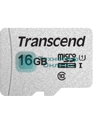 Флеш карта microSD 16Gb Transcend microSDHC Class 10 UHS-1 U1, (без адаптера), TLC