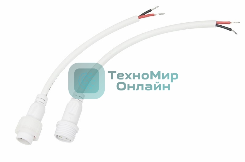 Соединительный кабель Rexant (2pin) герметичный (IP67) 2х1,0 мм² белый