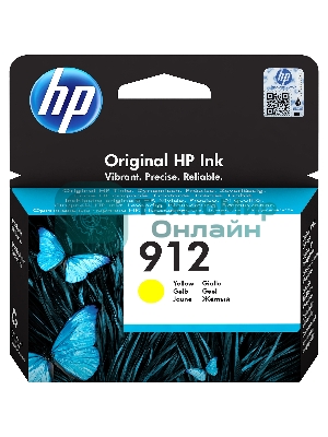 Картридж струйный HP 912 3YL79AE желтый (315стр.) для HP DJ IA OfficeJet 801x/802x