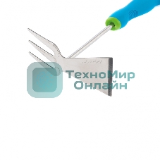 Мотыжка комбинированная Palisad PREMIUM PLUS 70х290 мм, нерж. сталь, двухкомпонентная рукоятка