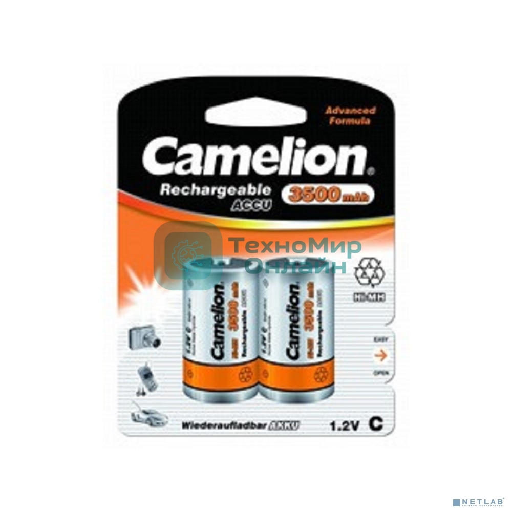 Аккумулятор Camelion C- 3500 mAh Ni-Mh BL-2 аккумулятор,1.2В