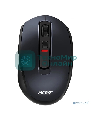 Мышь беспроводная Acer OMR070 черный, 1600 dpi, радиоканал, Bluetooth, USB, кнопки - 6