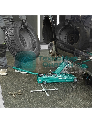 Домкрат гидравлический подкатной Сибртех 3 т, 135-400 мм