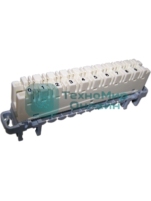 Плинт Lanmaster TWT-LSA10P-DIS-5E 10 пар LSA-PROFIL размык. ABS пластик