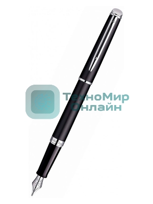 Ручка перьевая Waterman Hemisphere (CWS0920810) Matte Black CT F сталь нержавеющая, подарочная коробка