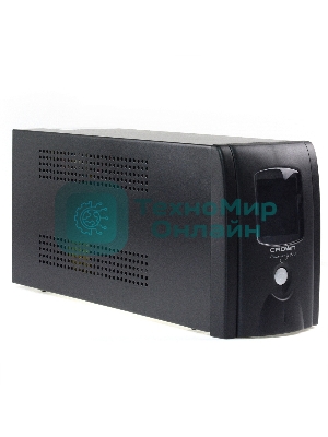 Источник бесперебойного питания CROWN Line Intractive CMU-SP650EURO LCD USB 650VA\390W, корпус металл, 1x12V/7AH, розетки 2*EURO+3*IEC, трансформатор AVR 140-290V, LCD-дисплей, съемный кабель 1.2 м, порт RJ11/45, порт USB, защита: от перегрузки, от КЗ, от скачков напражения