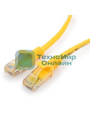 Патч-корд UTP Cablexpert cat.5e, 2м, литой, многожильный, желтый