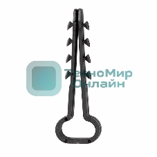 Дюбель-хомут нейлоновый прямоугольный Rexant 6-12 мм, черный, упаковка 100 шт.