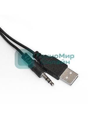 Акустическая система 2.0 ExeGate EX287053RUS Disco 180 (питание USB, 2х3Вт (6Вт RMS), 100-20000Гц, черный)