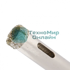 Сверло алмазное Matrix по керамограниту, 6x67 мм, 3-гранный хвостовик 2 шт.