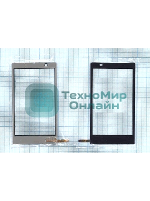 Сенсорное стекло (тачскрин) для Philips Xenium X809, черное