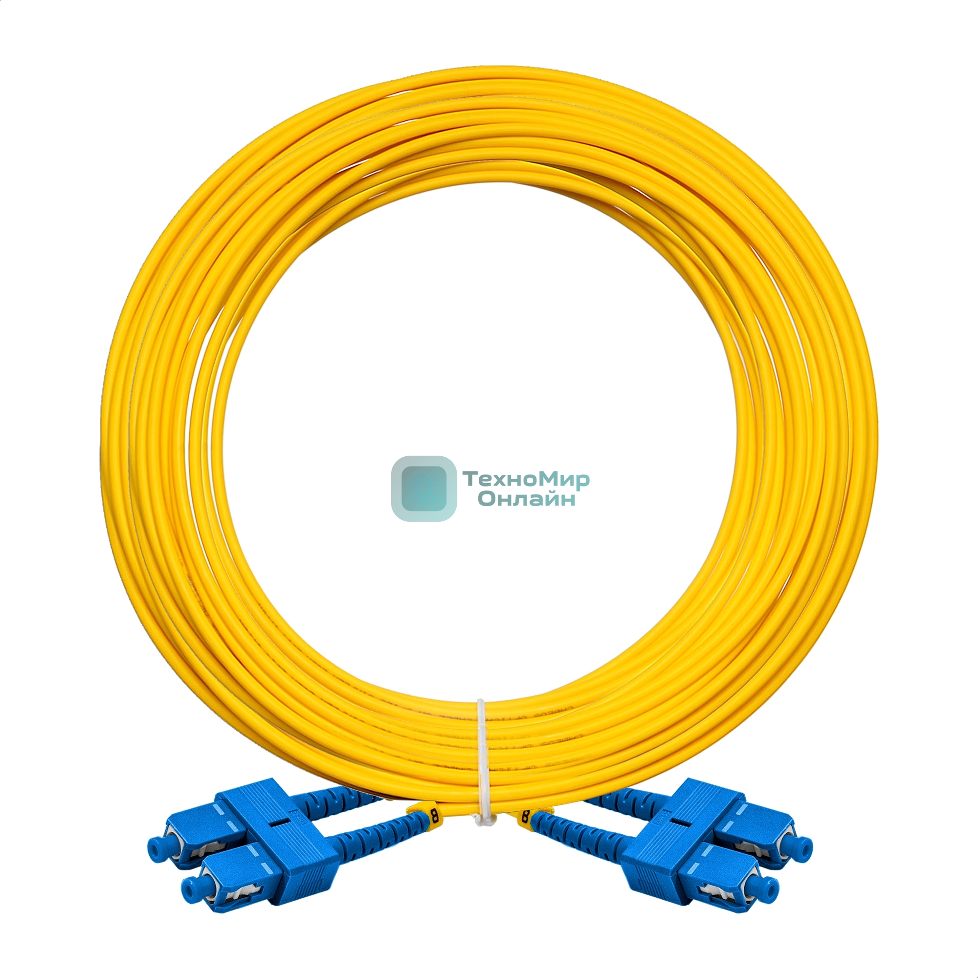 Патч-корд волоконно-оптический ExeGate FC-D-9-SC-SC-20M-LSZH (Шнур ВО SM 9/125 (OS2/G.652.D), SC/UPC-SC/UPC, Duplex, LSZH, 20м)