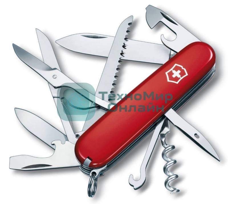 Нож перочинный Victorinox Huntsman (1.3713) 91мм 15функций красный карт.коробка