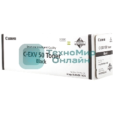 Картридж лазерный Canon C-EXV 50 Toner Black (9436B002), черный, 17600 стр при 6% (689g*1), для IR1435/1435i/1435iF