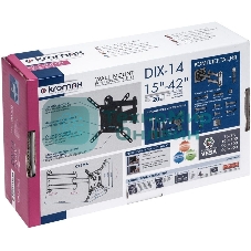 Кронштейн для телевизора Kromax DIX-14 черный 15