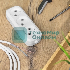 Колодка Rexant 3 гнезда без заземления