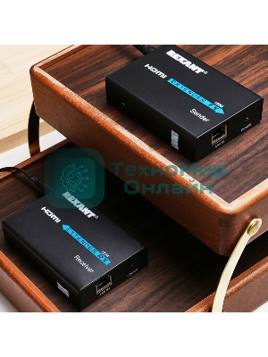Удлинитель HDMI по витой паре RJ-45(8P-8C) кат. 5е/6 120 м Rexant