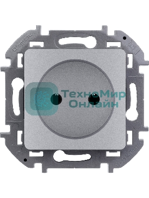 Розетка 2К 16А 250 В алюминий