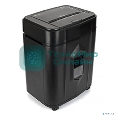 Шредер Heleos АП20-4 черный с автоподачей (секр.P-4) перекрестный 131лист. 20лтр. скрепки скобы пл.карты