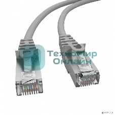 Патч-корд NTSS PREMIUM 2xRJ45/8P8C, T568B FTP CAT5e LSZH 2 метра, серый NTSS-PC-PM-FTP-RJ45-5e-2.0-LSZH-GY
