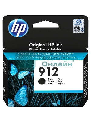 Картридж струйный HP 912 3YL80AE черный (300 стр.) для HP DJ IA OfficeJet 801x/802x