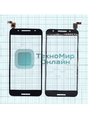 Сенсорное стекло (тачскрин) для Alcatel A7 5090Y, черное