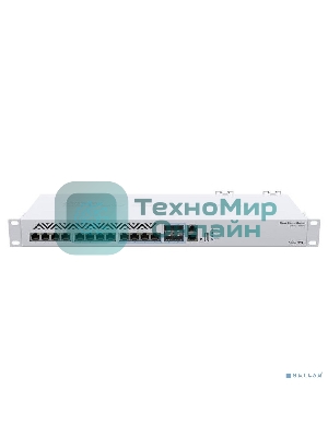 Маршрутизатор MikroTik CRS312-4C+8XG-RM Cloud Router Switch 8х 1G/2.5G/5G/10G RJ45, 4х 10G RJ45/SFP+ with RouterOS L5, 1U rackmount enclosure