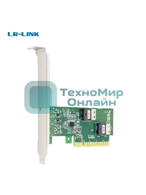 Адаптер для SSD PCIe x8 to Two SlimSAS SFF-8654 4i Adapter