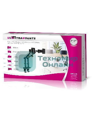 Кронштейн для мониторов Ultramounts UM727B черный 17