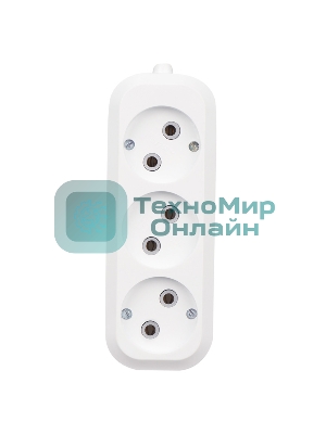 Колодка Rexant 3 гнезда без заземления