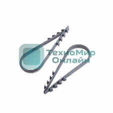 Дюбель-хомут нейлоновый PROconnect 19-25 мм, серый, упаковка 100 шт.