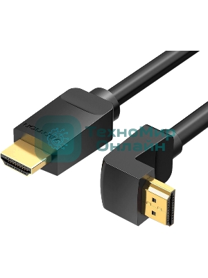 Кабель Vention HDMI High speed v2.0 with Ethernet 19M/19M угол 270 - 3 м