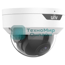 Видеокамера Uniview IP купольная антивандальная, 1/2.7