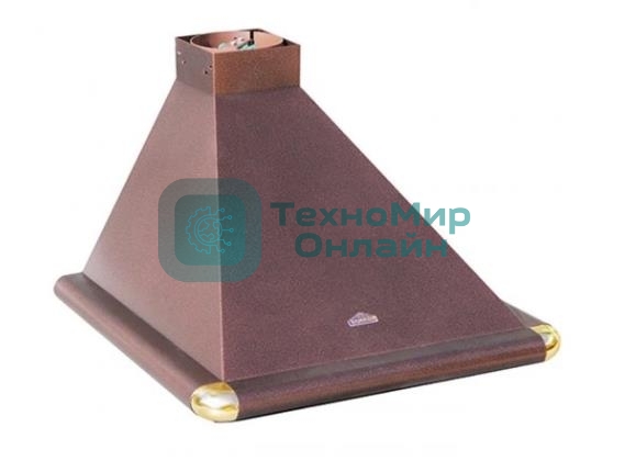 Вытяжка каминная Elikor Сатурн 50П-180-В1Л медный/золотистый, 50 см, 180 куб. м/ч, 48 дБ