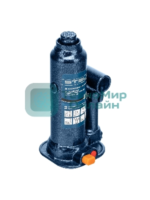 Домкрат гидравлический бутылочный Stels 2 т, h подъема 178–338 мм, в пласт. кейсе